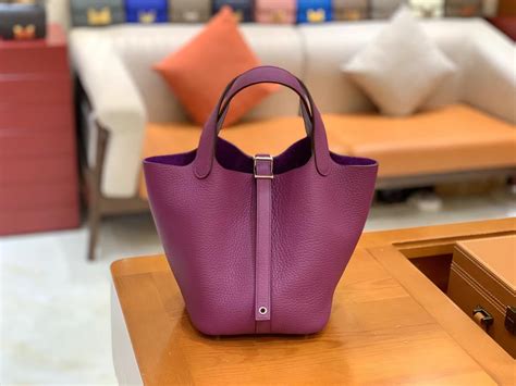 hermes picotin purple|Hermes picotin 18 with strap.